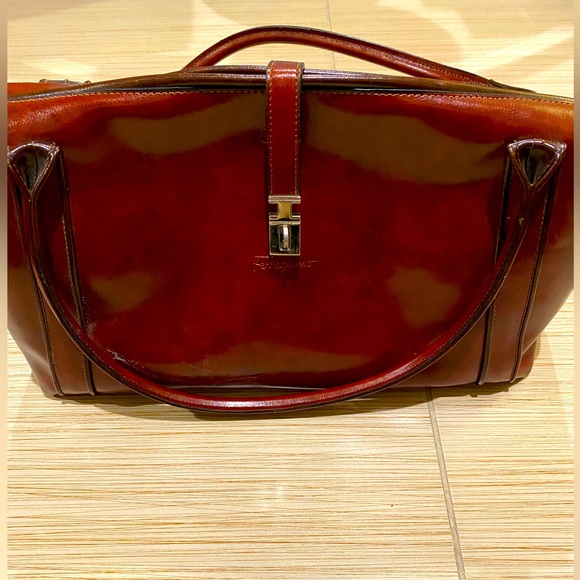 Vintage Ferragamo Bowling Bag